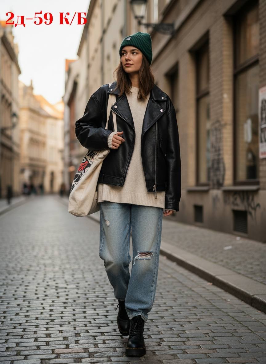 мода стиль,образы с косухой,кожаная куртка,кэжуал наряд
