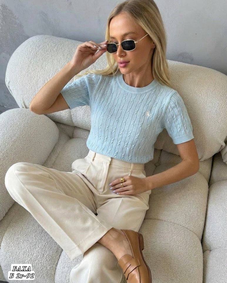 блузка вязаная,джемпер,голубой джемпер,трикотажный джемпер,женские джемпера