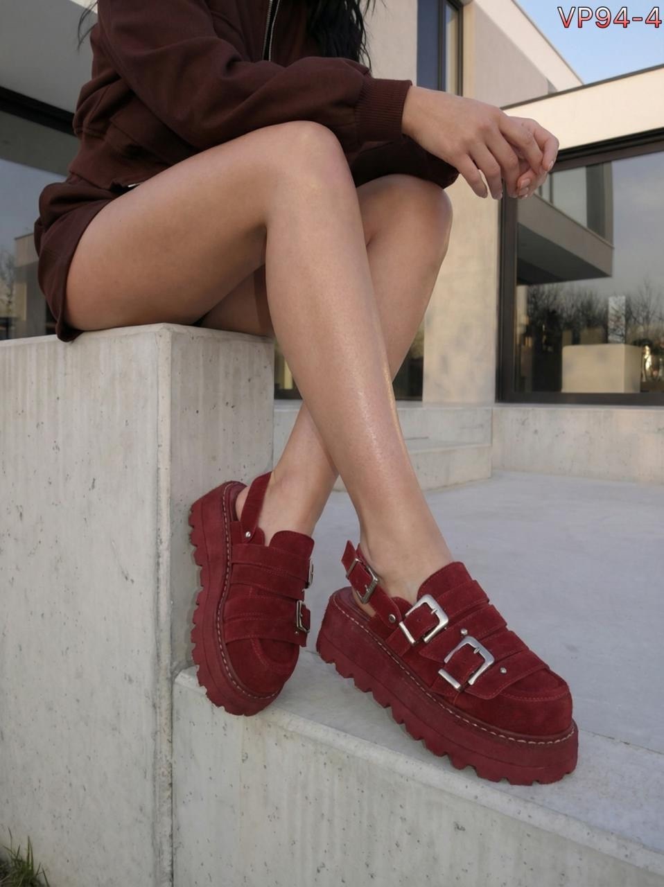 замшевые женские туфли-лоферы на платформе,, на платформе,массивная , повседневные