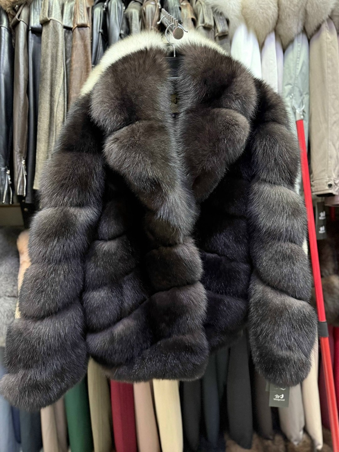 шуба из песца,шуба песец,шуба трансформер песец 110см,шуба из песца под соболь,шуба из натурального меха песца