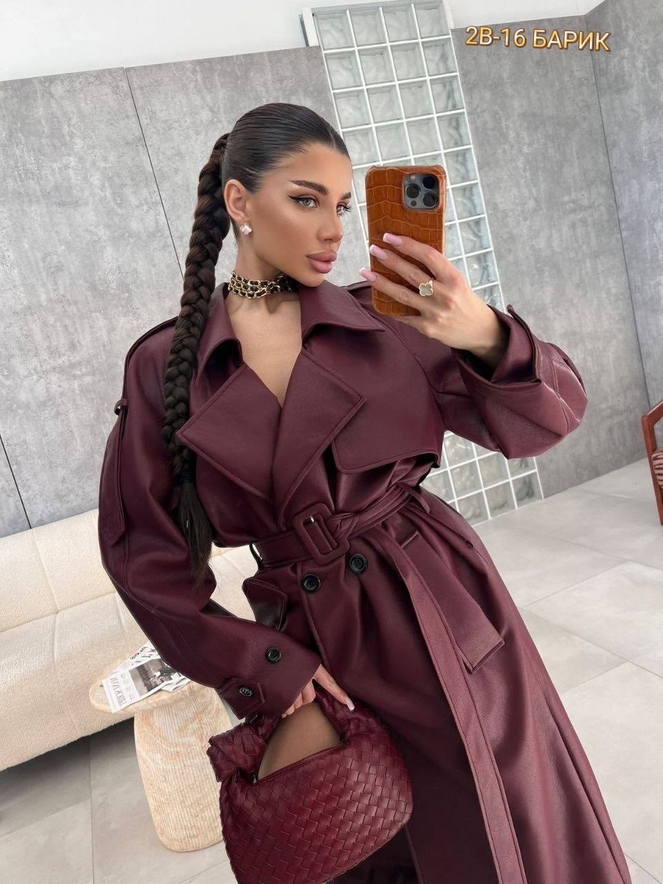 тренч плащ кожаный,тренч из экокожи,тренч плащ кожаный длинный simile instyle 332809250,кожаный плащ тренч длинный,кожаный плащ