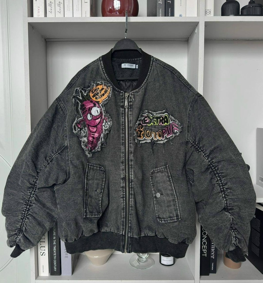 джинсовый бомбер женский likisha fashion,джинсовая куртка,куртка бомбер джинсовая,джинсовый бомбер,куртка женская бомбер