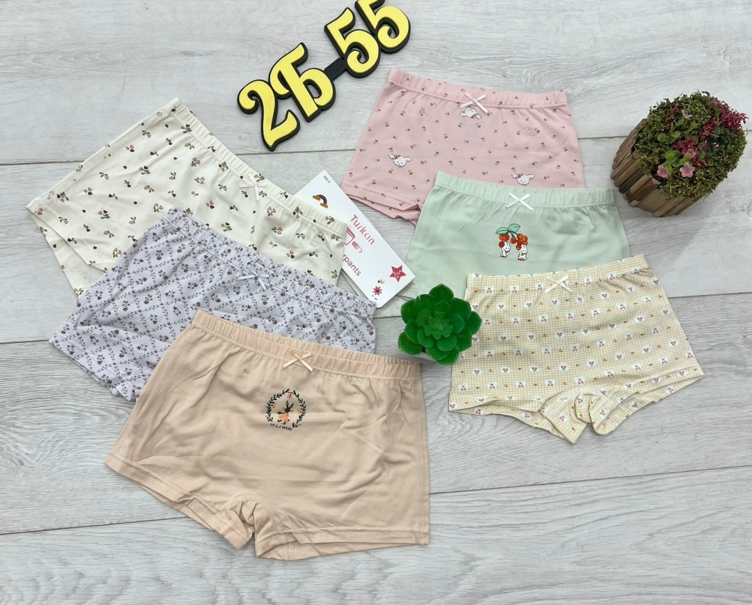 трусы шорты байкар для девочек,комплект трусов шорты donella для девочек,детское нижнее белье,комплект трусов шорты donella,комплект трусов