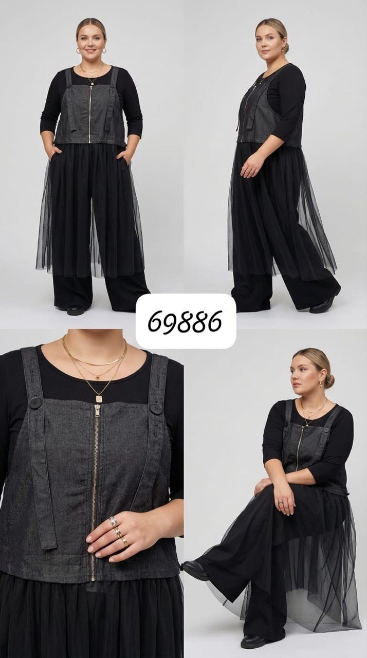 брючный костюм кокетка и к 1098 двойка черный размер 48-52,брючный костюм,накидки,костюм кокетка и к 1098 черный,кардиган сетка