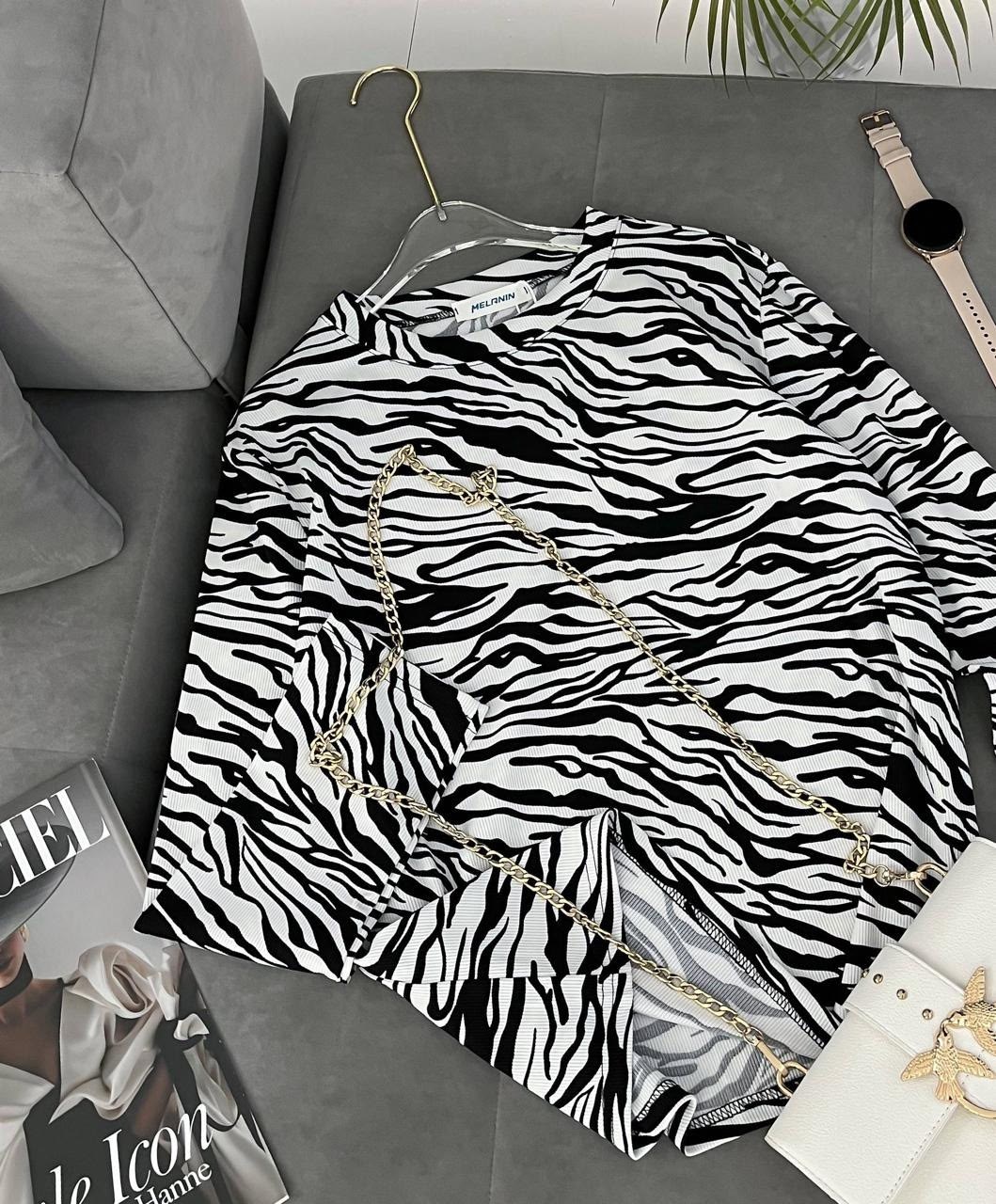 принт зебра,женский свитшот,кофта женская,свитшот с узором,свитшот