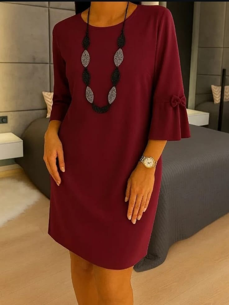 платье,женское платье,платье с рукавами,стильное платье,прямое платье