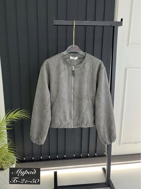 женская куртка бомбер,куртка бомбер,куртка замшевая,серый бомбер,куртка-бомбер женская демисезонная из искусственной кожи свободного покроя