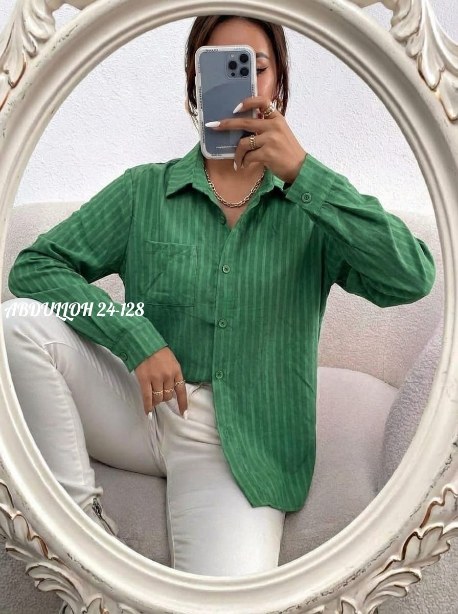 рубашка женская,рубашка вельветовая женская,рубашка повседневная,зеленая рубашка оверсайз,рубашка модная