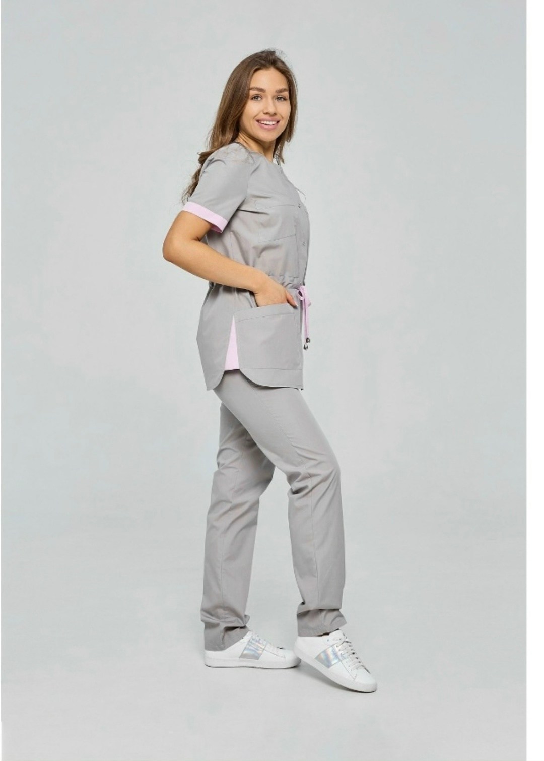 медицинский костюм женский серый стильб,медицинский костюм женский,медицинские костюмы женские стильб,медицинские костюмы стильб,медицинская одежда стильб
