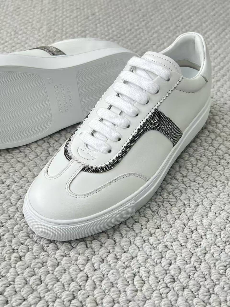 brunello cucinelli кроссовки,,женские белые кроссовки,кожаные кроссовки brunello cucinelli,кеды brunello cucinelli