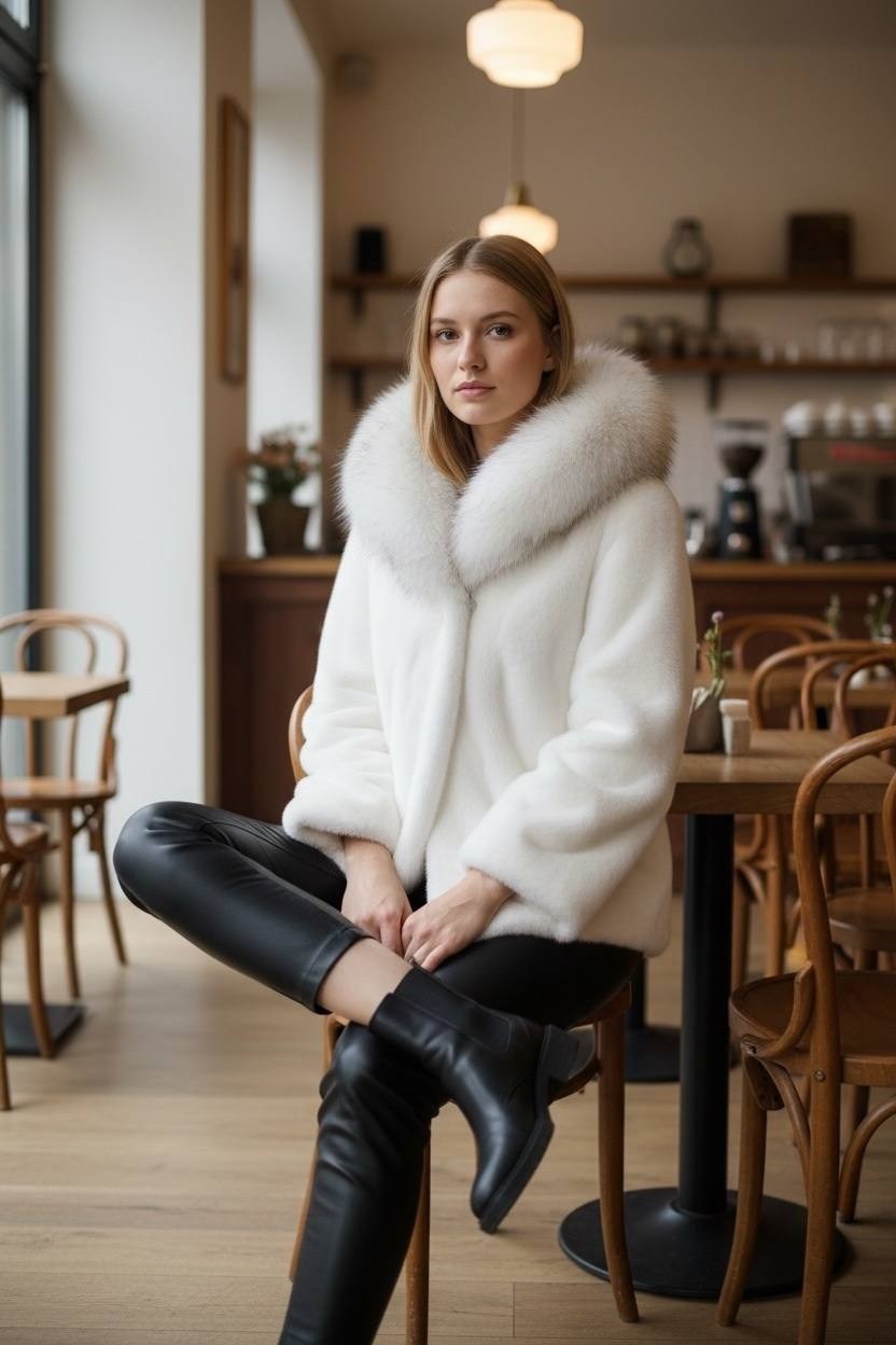 белая норковая шуба,белая норковая шуба с капюшоном,норковая шуба,белая норковая шуба с капюшоном из куницы,белая шуба из норки