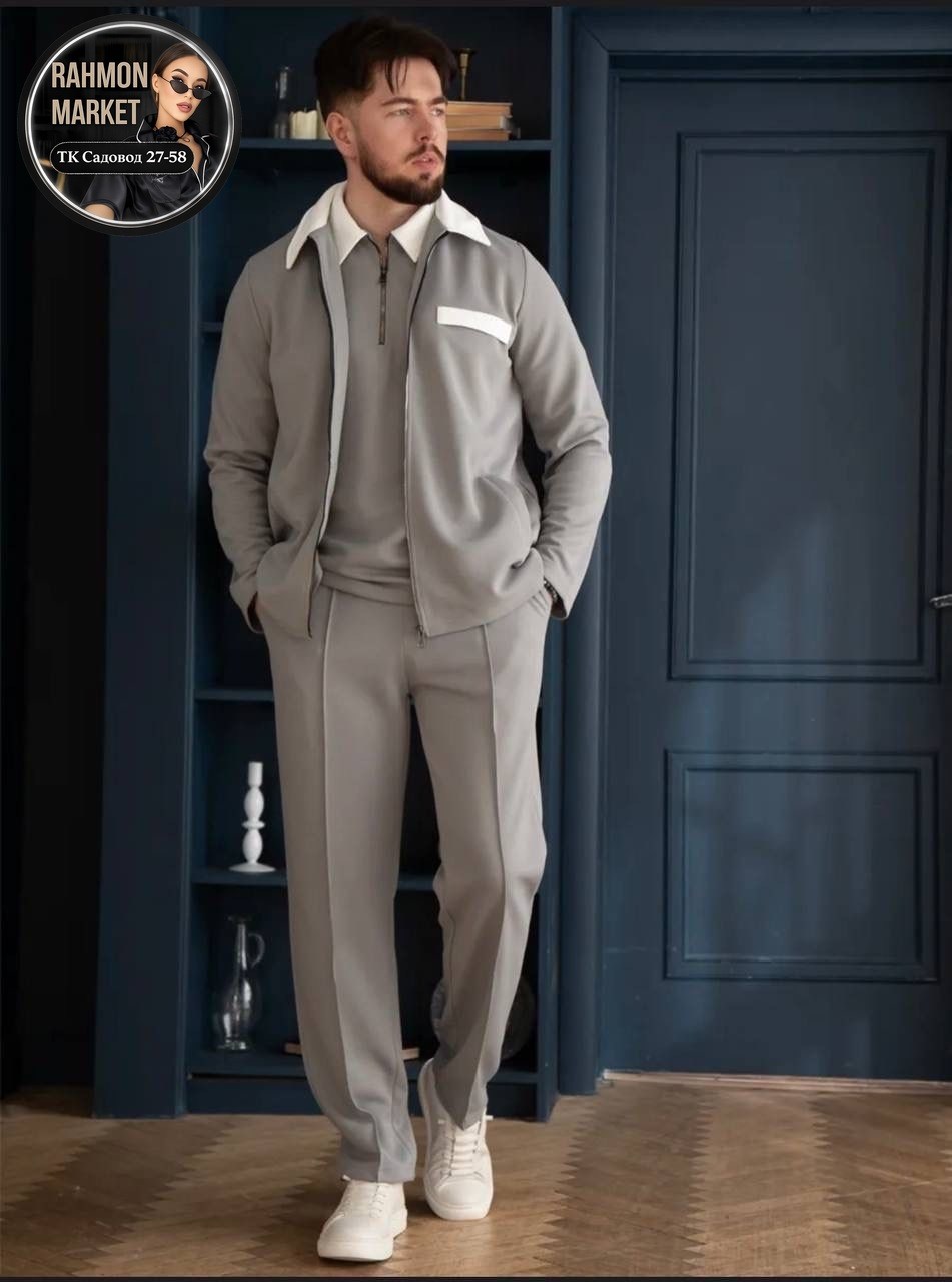 костюм тройка с брюками,мужская мода,трикотажные костюмы,спортивный костюм мужской,спортивный костюм