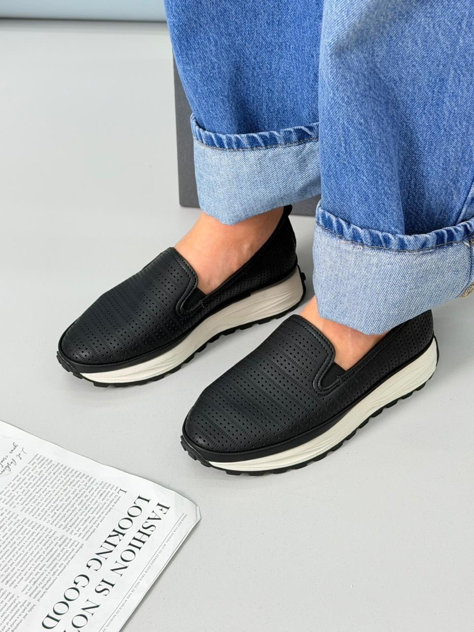 ,слипоны женские,мокасины с перфорацией, женская,слипоны летние