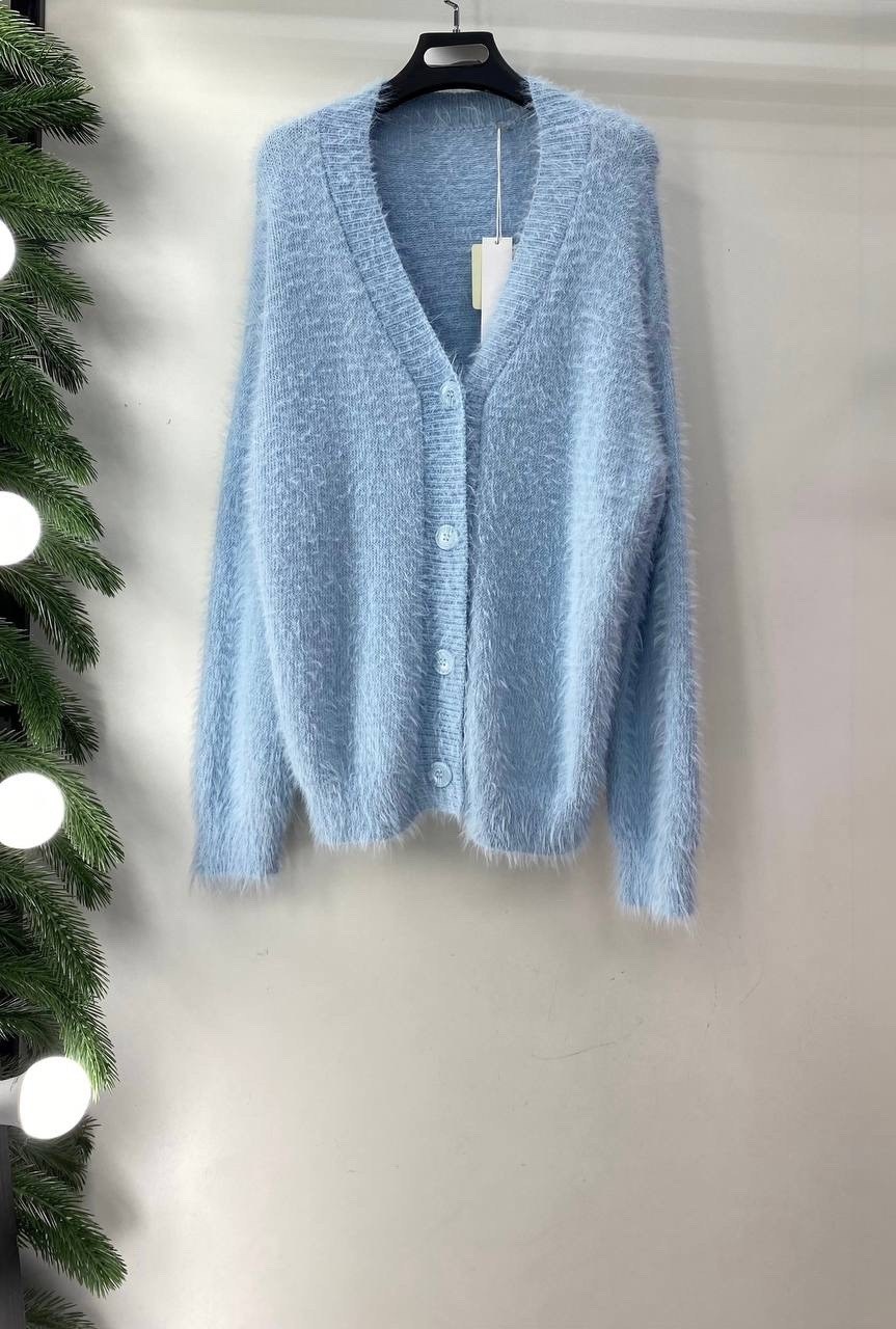 кардиган,кардиган пушистый,кардиган пушистый оверсайз на пуговицах bulgakova,кардиган вязаное,пушистый укороченный кардиган