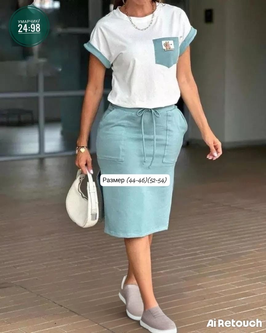 костюм с юбкой повседневный,костюм женский с юбкой,костюм летний женский с юбкой,костюм юбка с топом,костюм трикотажный юбка