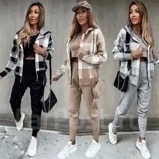 женский костюм на флисе,костюм двойка женская,костюм двойка кашемир,спортивный костюм в клетку,cпортивный костюм женский теплый