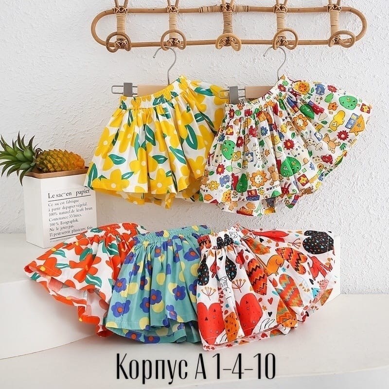 юбка шорты для девочки летние,детская юбка с оборкой,юбка-шорты для девочек,шорты для девочек летние,юбка для девочек