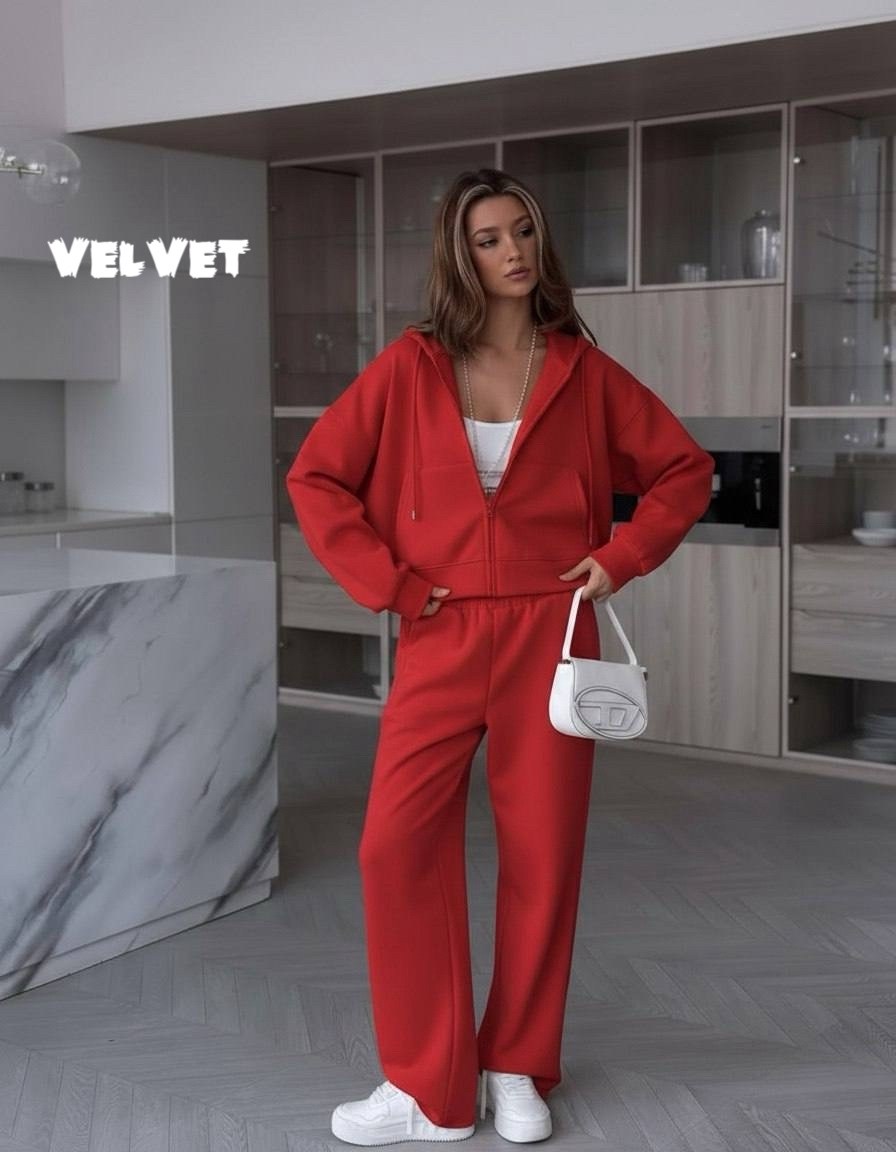костюм dilanavip 2118 красный,спортивный костюм,костюм спортивный женский,костюм