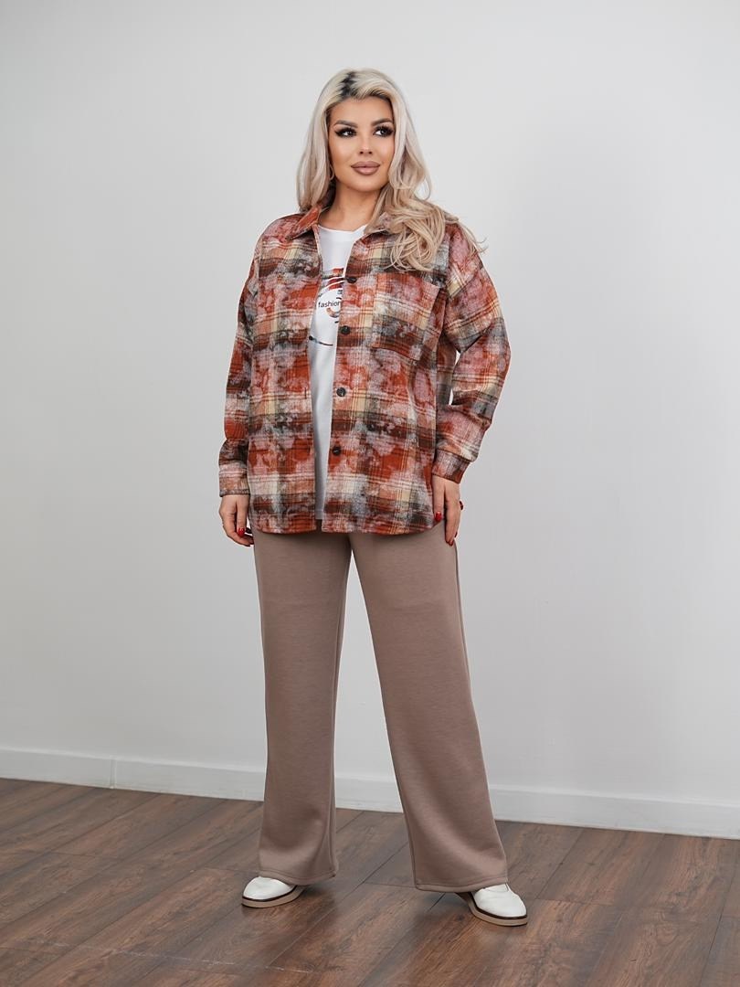 костюм тройка с рубашкой,рубашка теплая в клетку удлиненная,женская кофта,женские костюмы больших размеров,женская рубашка