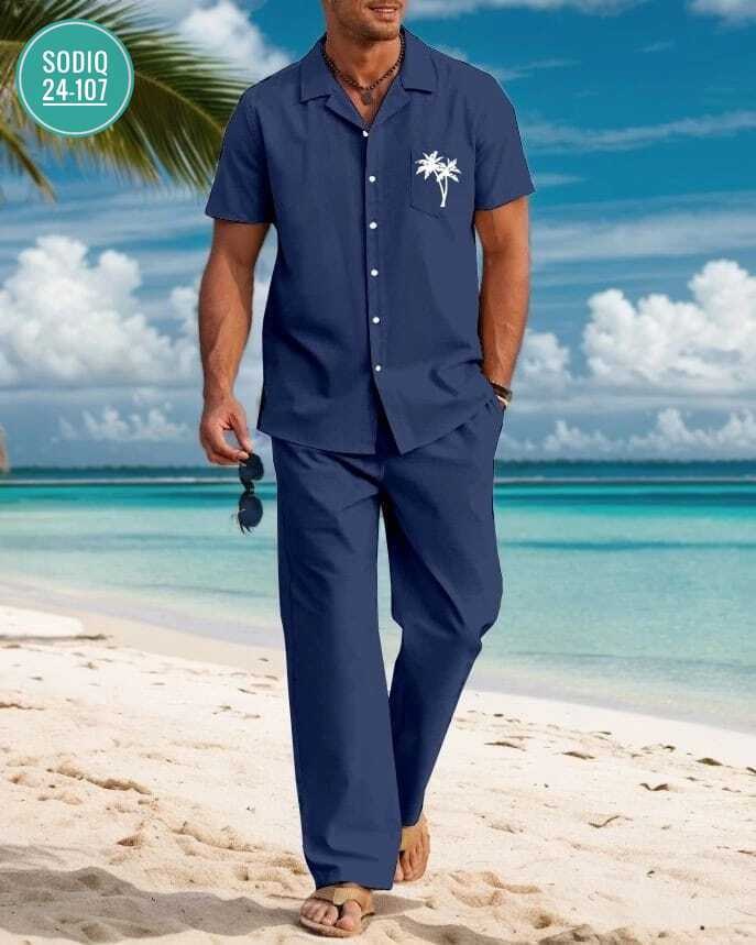 костюм летний мужской,костюм мужской,пляжная рубашка,мужской костюм двойка,