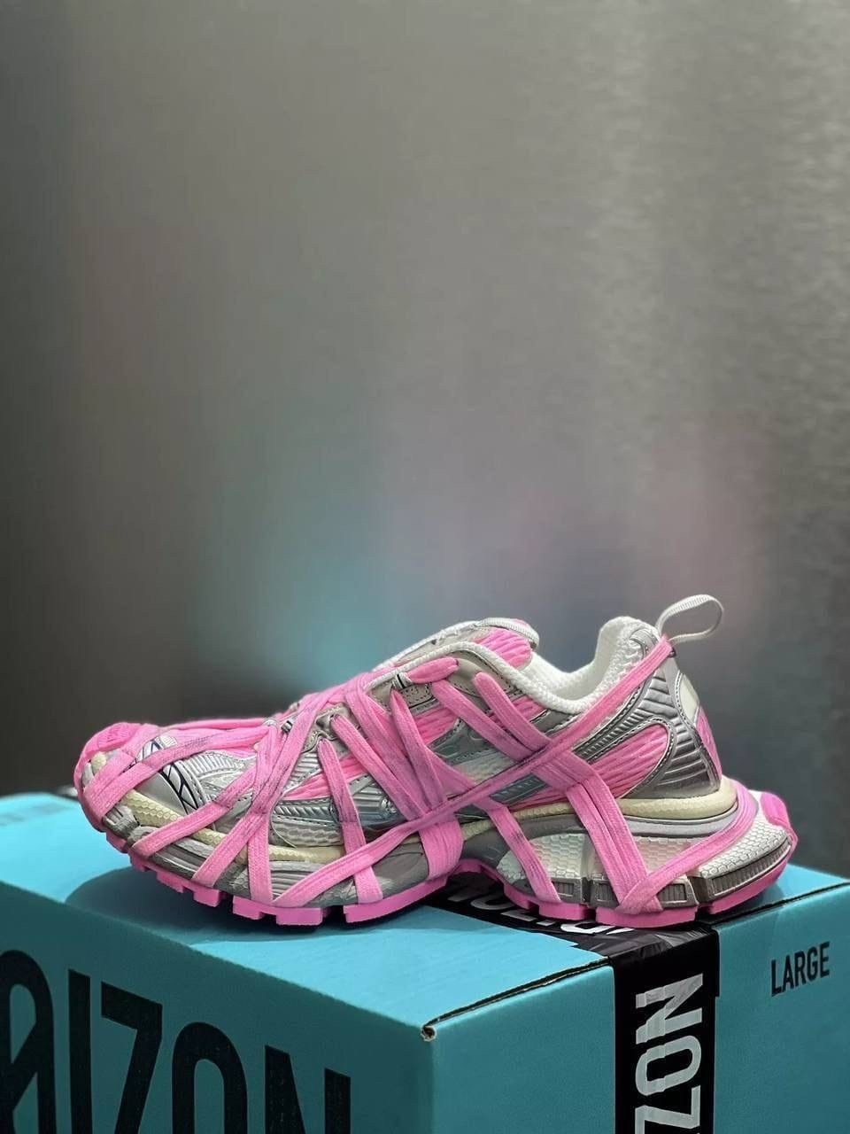 кроссовки женские balenciaga,кроссовки balenciaga,баленсиага track розовые,кроссовки balenciaga 3xl extreme lace sneaker white pink grey,кроссовки balenciaga 3 xl