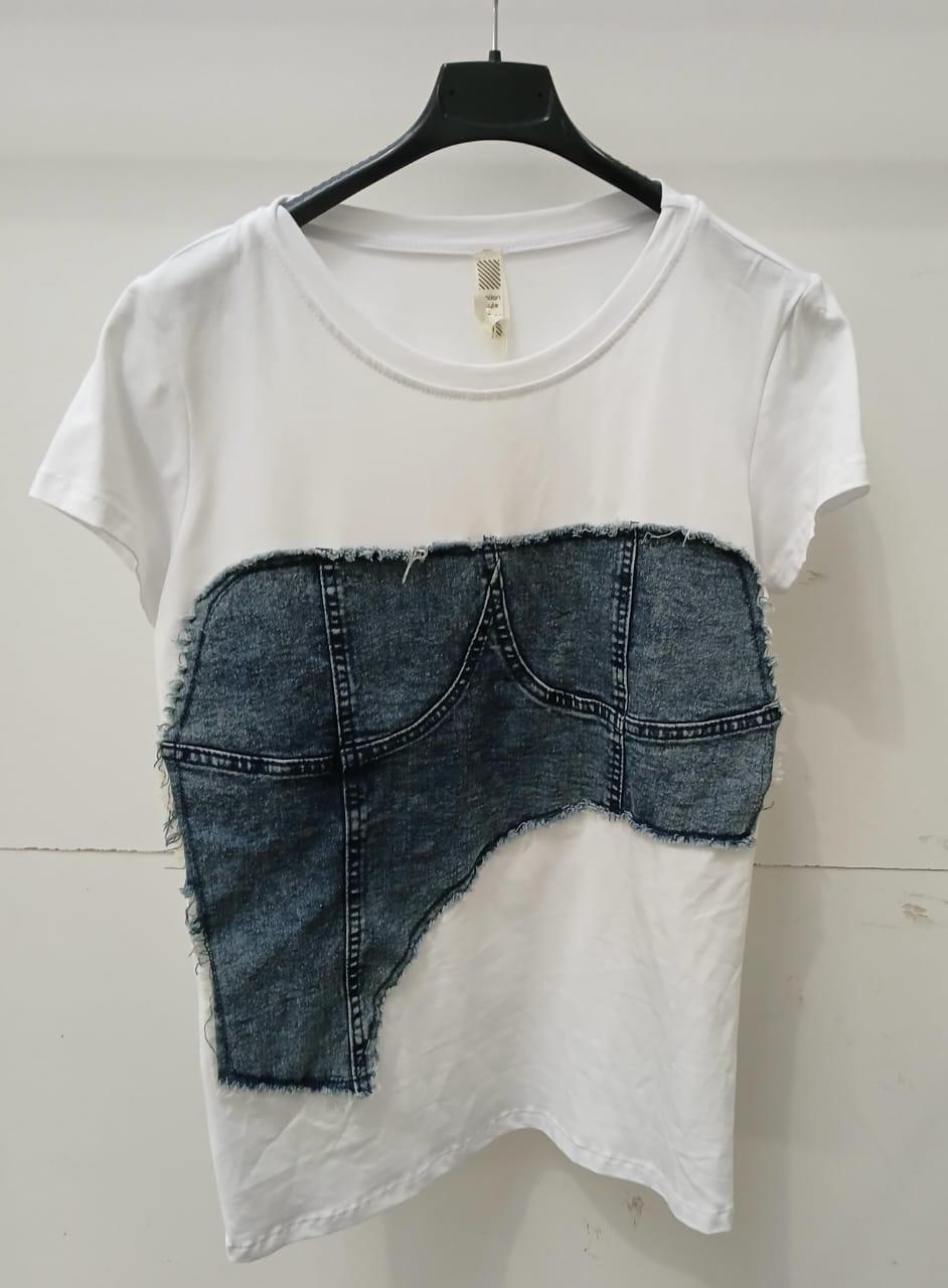 джинсовый стиль,джинсовые переделки,джинсовая одежда,джинсовая мода,женская футболка