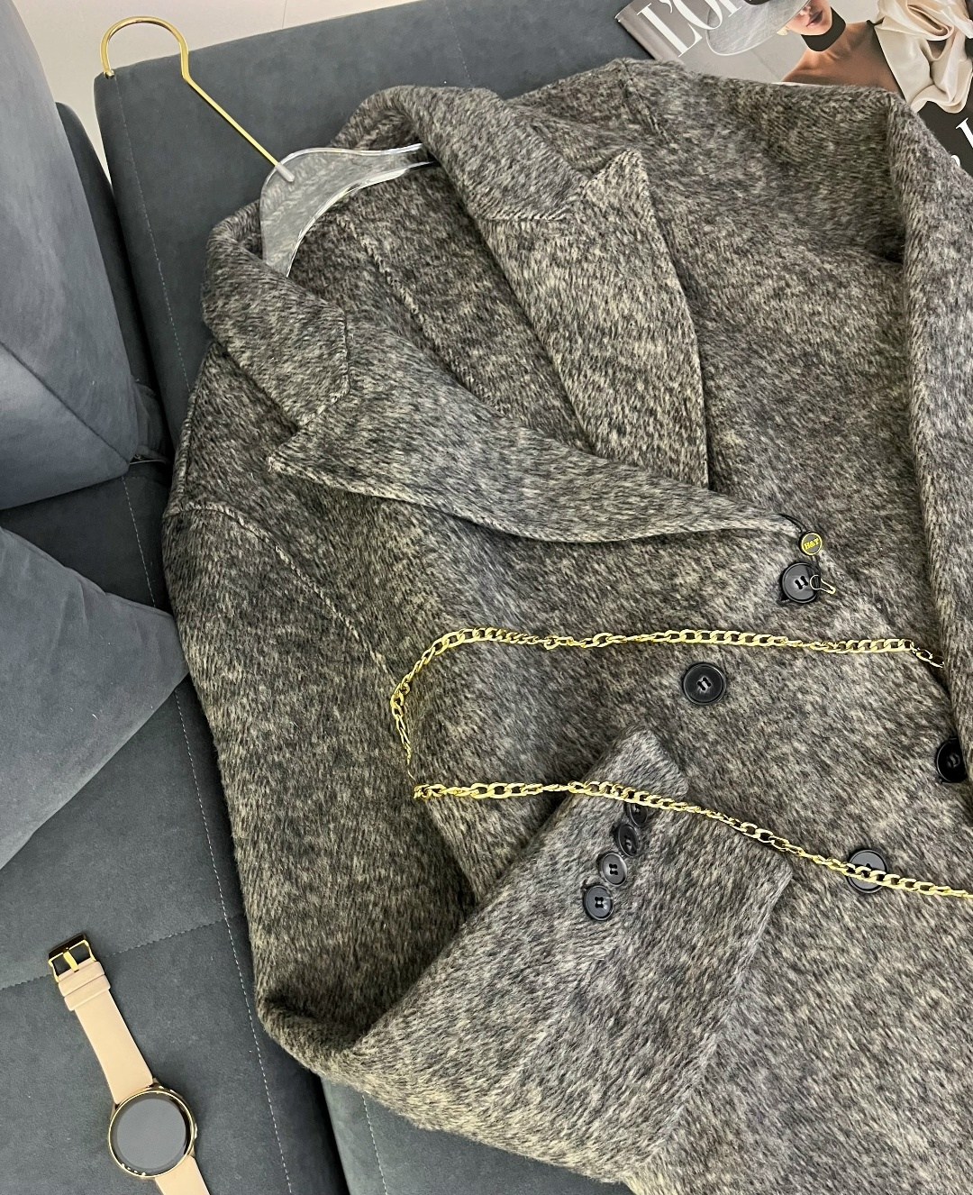 шерстяное пальто,пальто оверсайз,женское пальто,полупальто,серое пальто