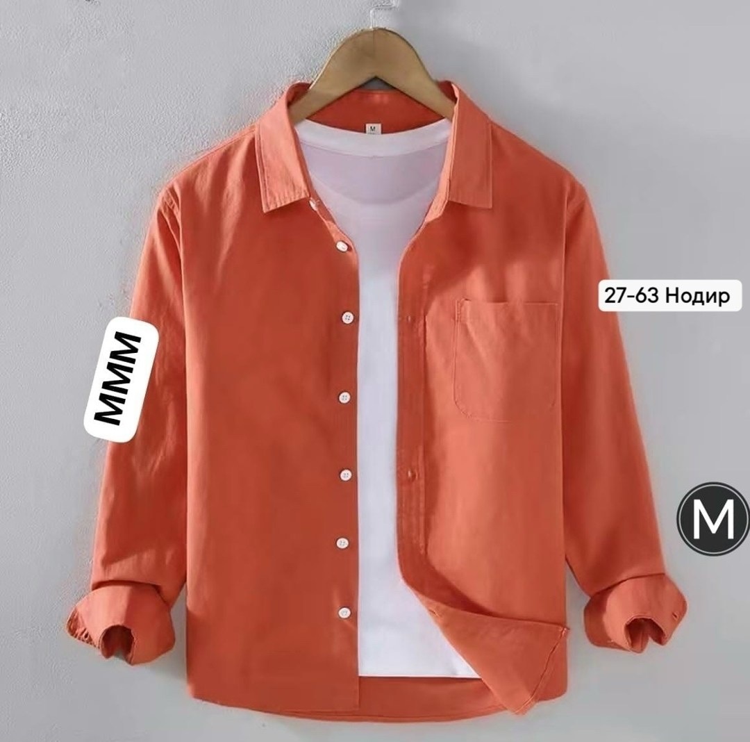 повседневная рубашка,рубашка мужская с длинными рукавами,рубашка мужская,однотонная рубашка,рубашка