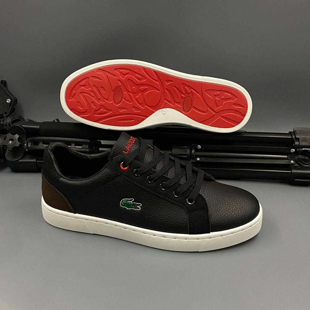кроссовки lacoste,,кроссовки lacoste черные, лакоста,кеды лакост мужские черные