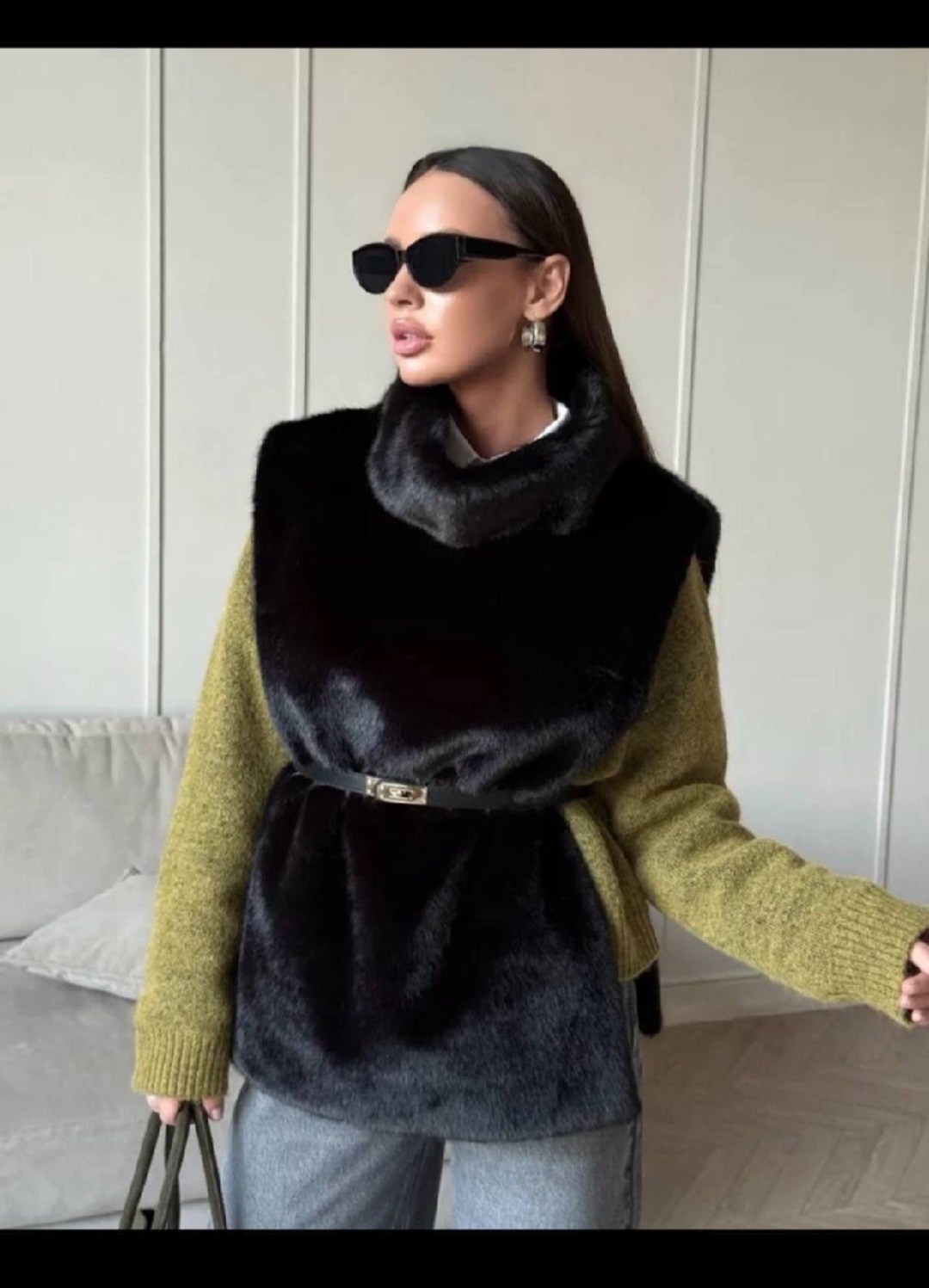 меховая манишка,норковая манишка,меховая манишка женская