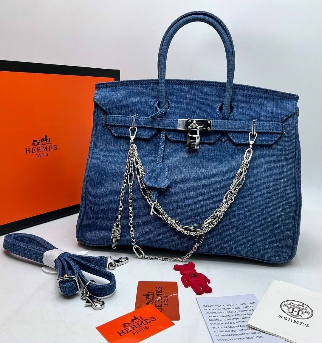 джинсовая сумка в стиле hermes birkin,женская сумка hermes,сумка hermes,джинсовая сумка в стиле hermes birkin diaya,джинсовая сумка в стиле hermes birkin 30 см
