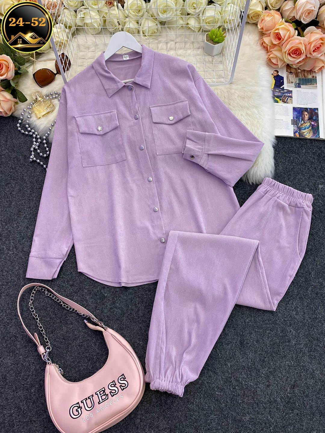 костюм женский,костюм лавандовый,костюм женский на флисе,стильные костюмы,костюм с брюками