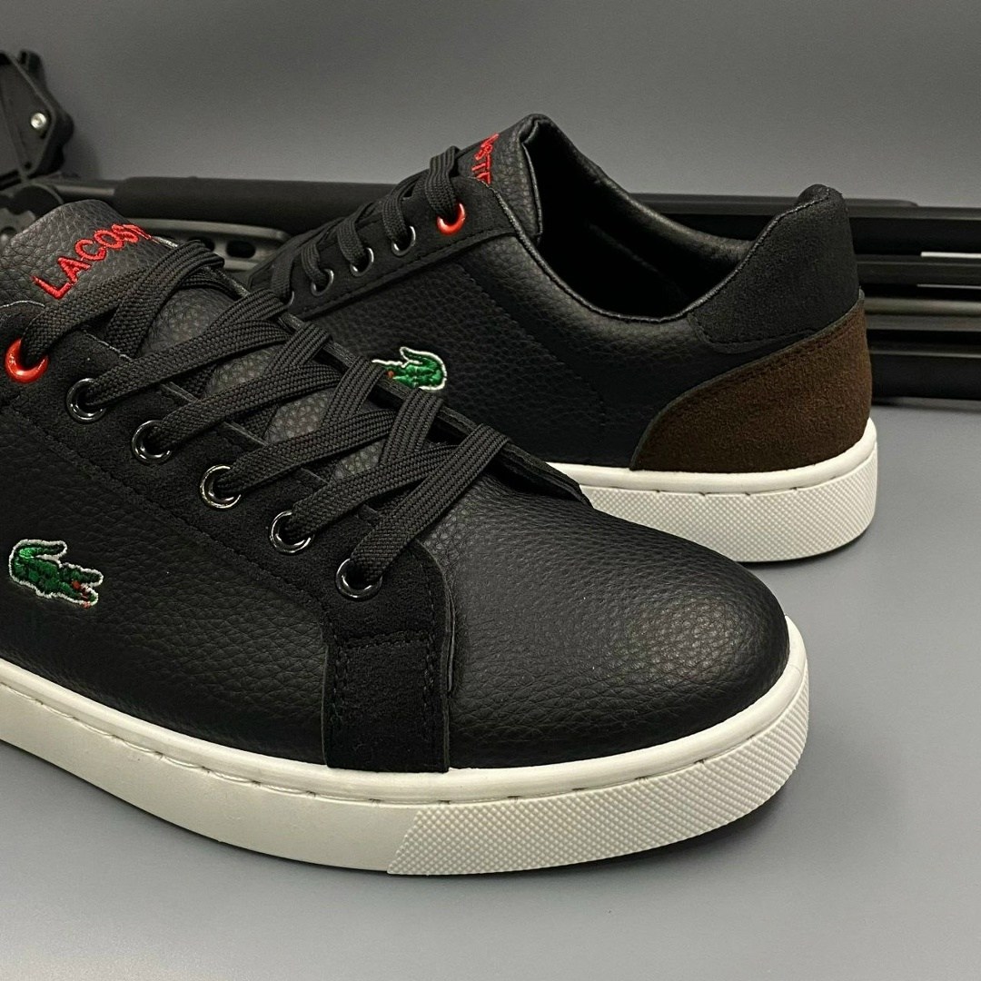 кроссовки lacoste,,кроссовки lacoste черные, лакоста,кеды лакост мужские черные