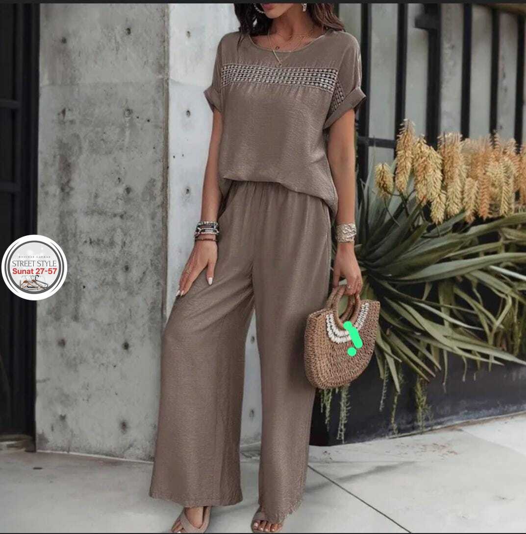 костюм двойка с широкими брюками,брючный костюм летний,костюм с брюками,костюм повседневный,брючный костюм льняной