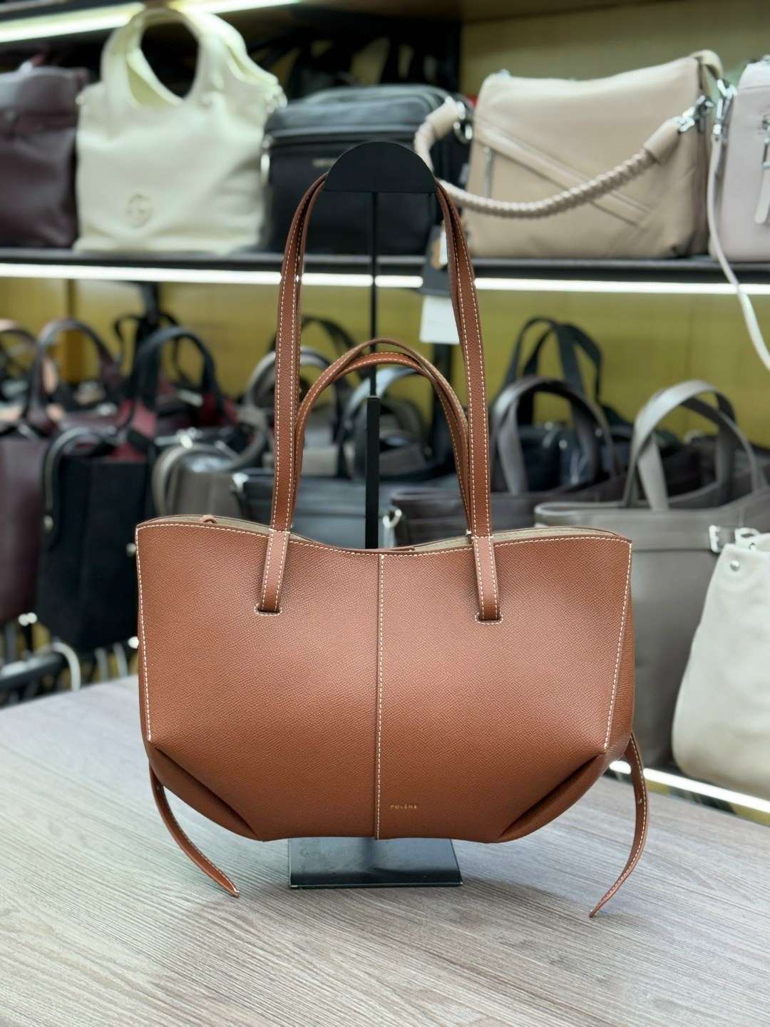 сумка polene,сумка polene натуральная кожа 47х24х26,сумка женская polene cyme maxy с ручками,сумка polene из натуральной кожи,сумка