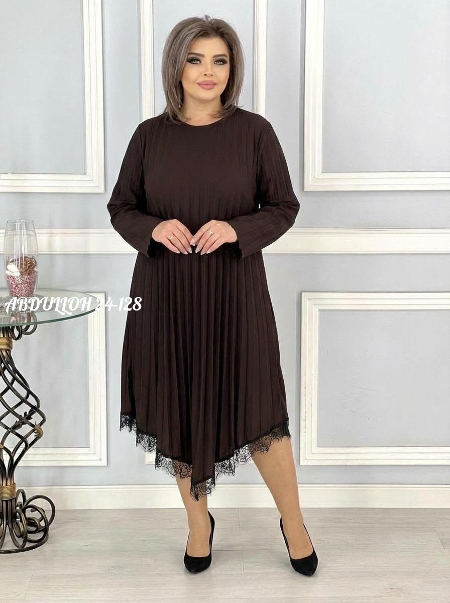 платье шифоновое больших размеров ltmoda,женское платье,платье больших размеров,платье гофре для полных,платье туника