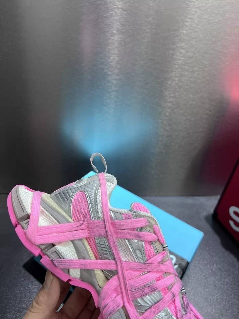 кроссовки женские balenciaga,кроссовки balenciaga,баленсиага track розовые,кроссовки balenciaga 3xl extreme lace sneaker white pink grey,кроссовки balenciaga 3 xl