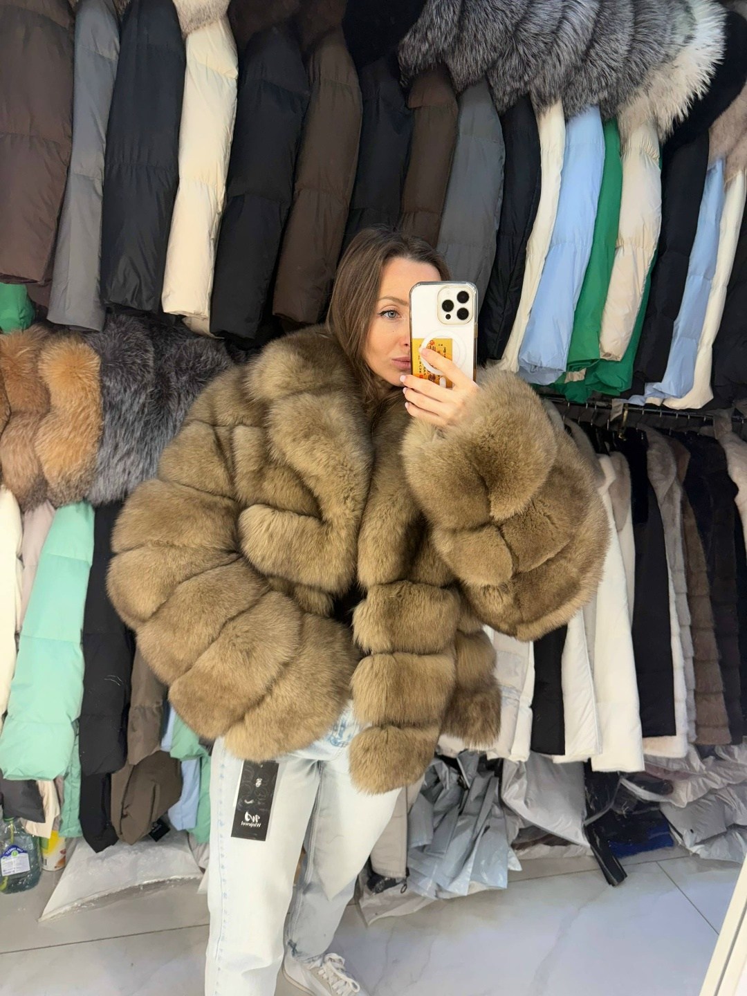 шуба из песца,шуба песец,шуба из песца колотый лед,шуба автоледи песец колотый лед,шуба из песца под соболя