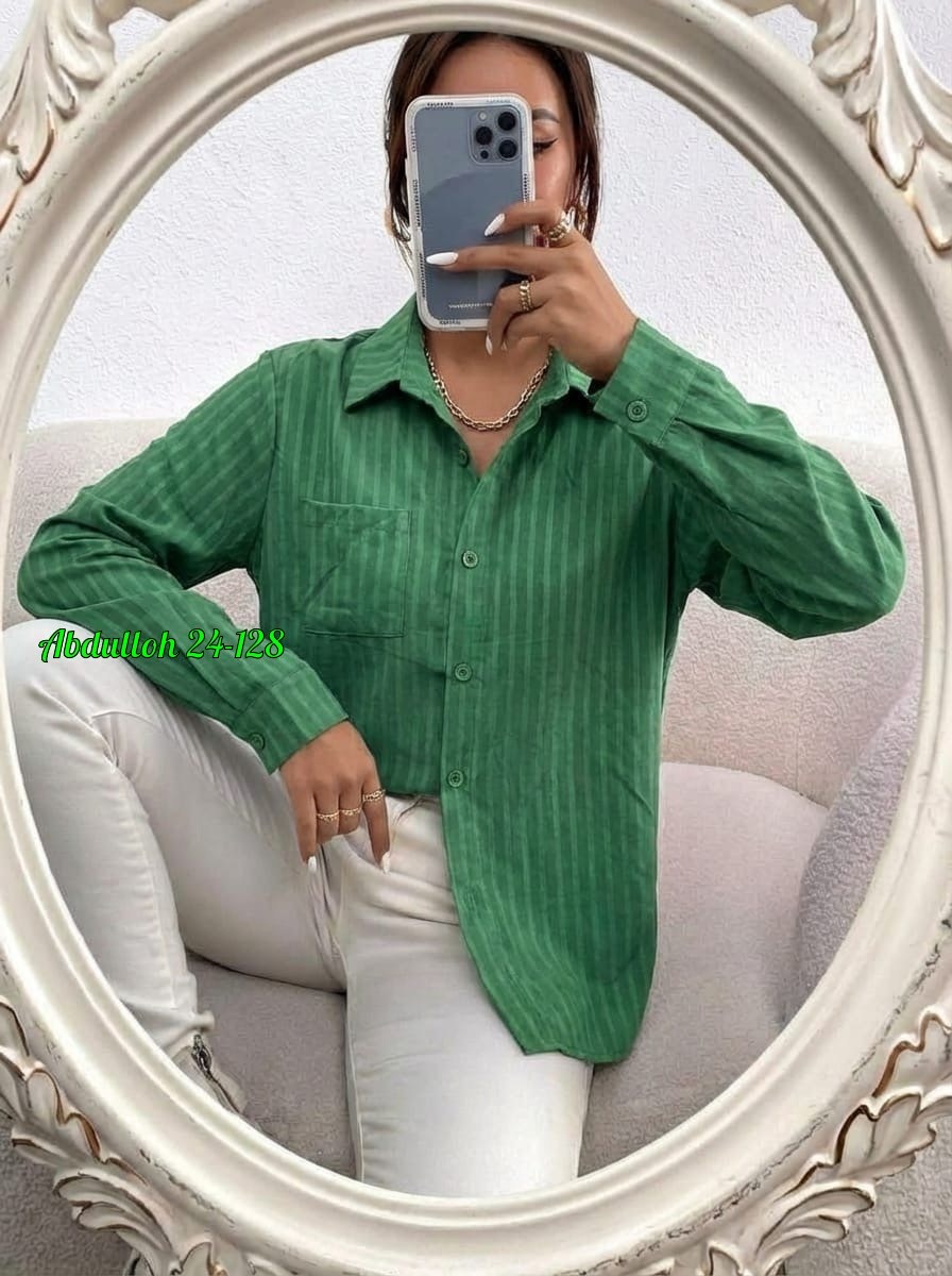 зеленая рубашка оверсайз,рубашка женская,рубашка повседневная,рубашка зеленая,рубашка модная