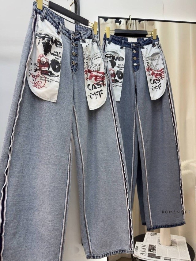 джинсы модные,джинсы с принтом,джинсы широкие,джинсы джинсы,джинсы с рисунком