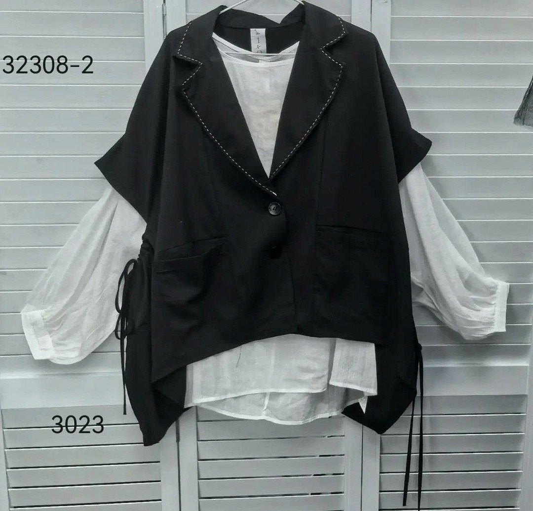 рубашка школьная оверсайз с жилеткой обманка белый,женский жилет,женские жилетки,рубашка двойка,жилет