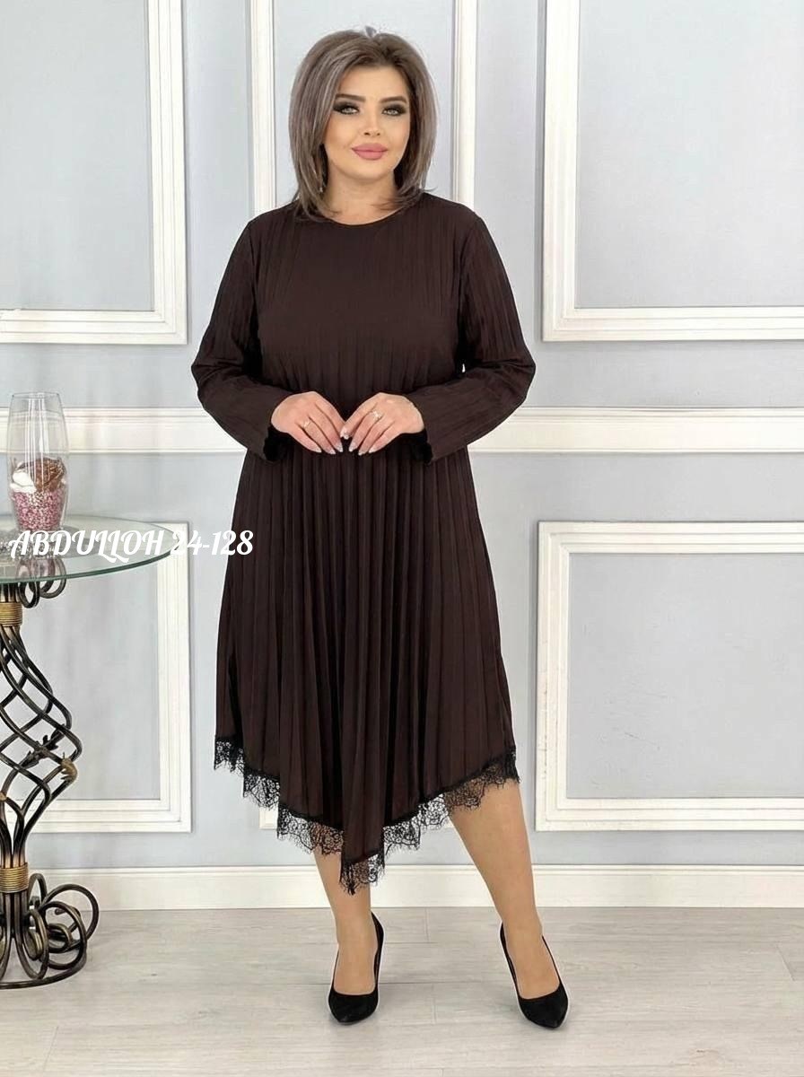 платье шифоновое больших размеров ltmoda,женское платье,платье больших размеров,платье гофре для полных,платье туника