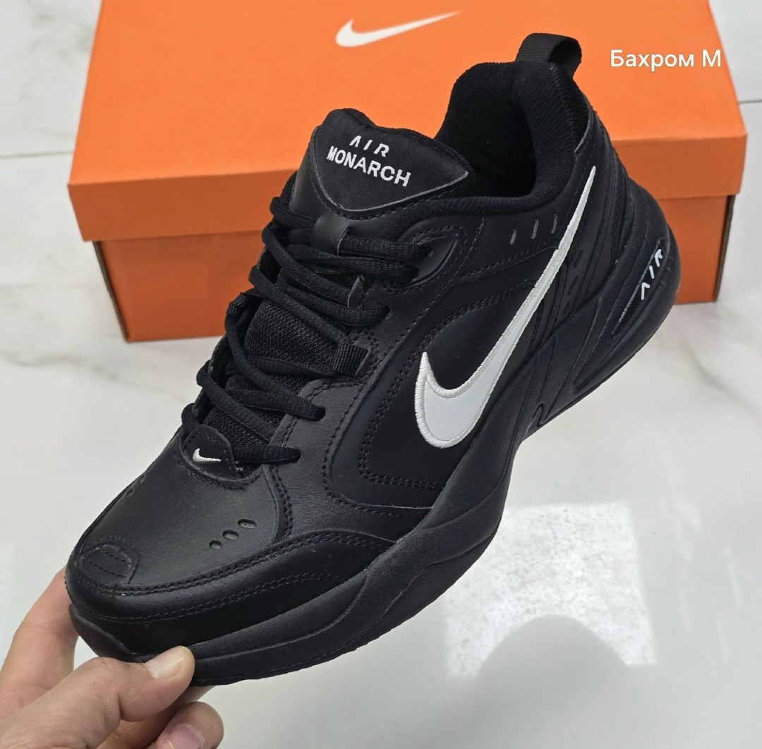 кроссовки nike air monarch iv,кроссовки мужские nike air monarch iv,зимние кроссовки nike air monarch iv с мехом черные,кроссовки nike air monarch,кроссовки nike air monarch iv цвет черный арт 1282
