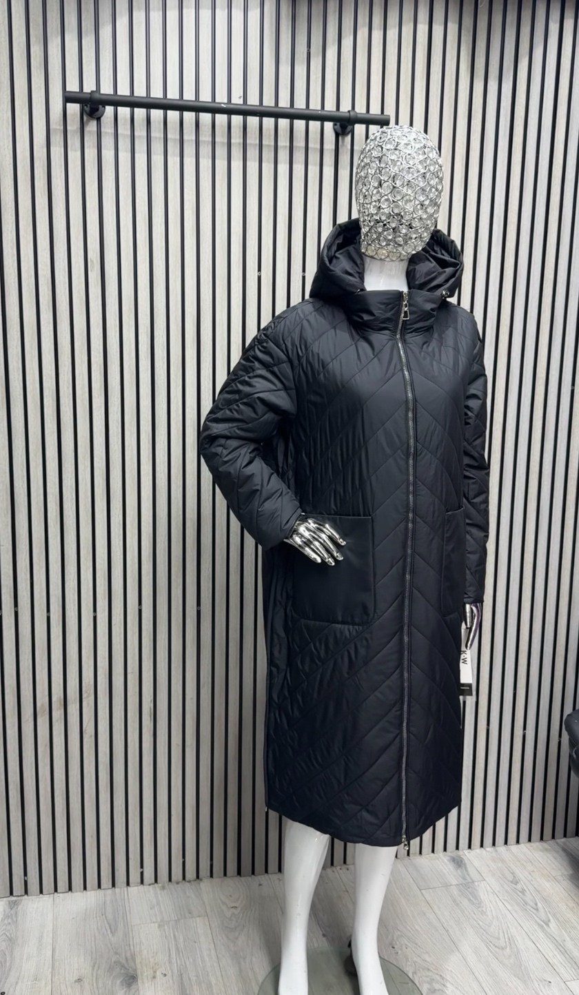 удлиненная куртка,женская куртка удлиненная,куртка женская,женское стеганое пальто с капюшоном,куртка женская демисезонная