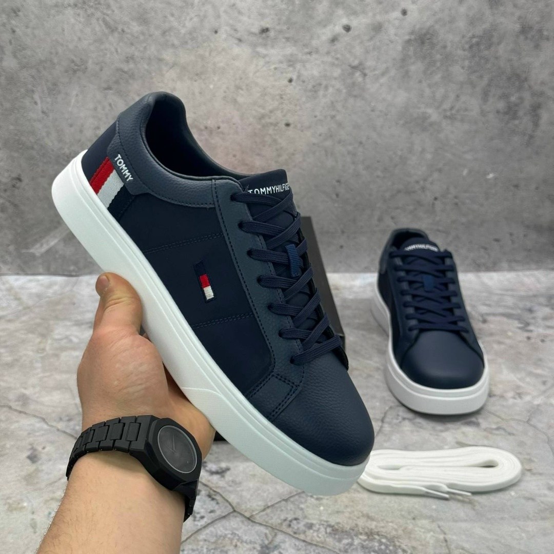 мужские кроссовки tommy hilfiger,кеды tommy hilfiger,кроссовки tommy hilfiger,кеды мужские tommy hilfiger to112o0l7 синие 48 eu,мужские повседневные кроссовки brecon tommy hilfiger синий