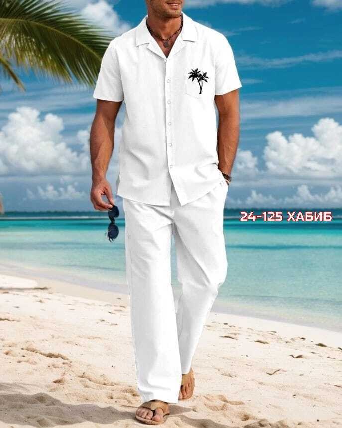 костюм летний мужской,мужской костюм двойка,костюм мужской,пляжная рубашка,