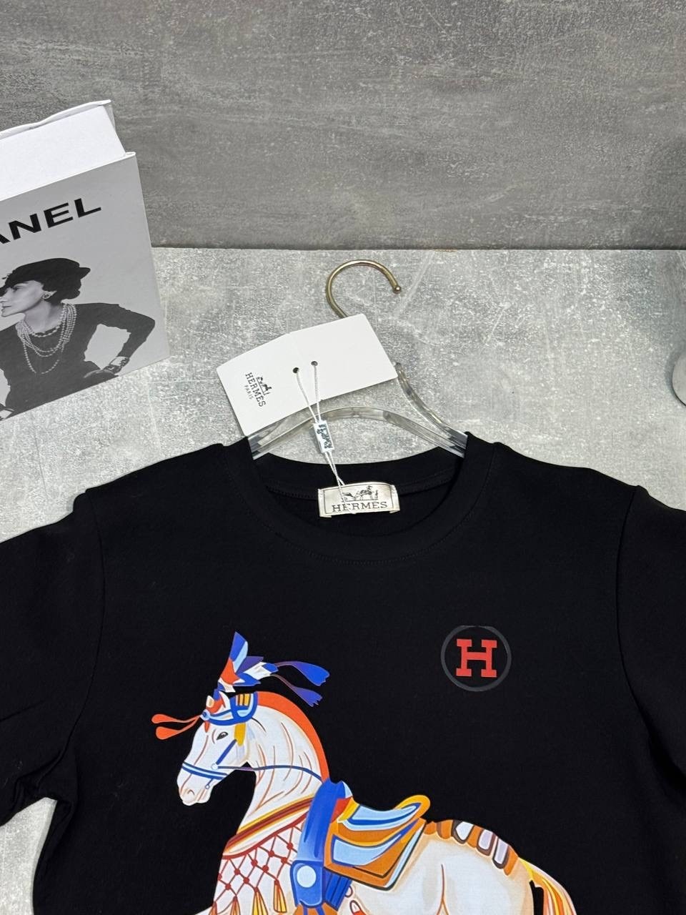 футболка hermes,мужские футболки,футболка с лошадьми,футболка с принтом,футболка