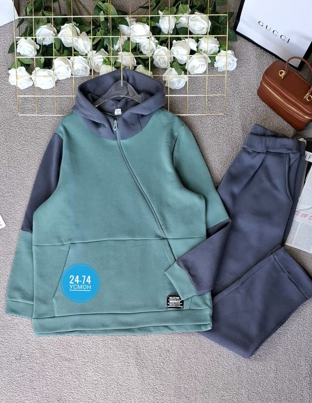 толстовка женская,костюм женский на флисе,спортивный костюм свободного кроя,женские костюмы спортивные,толстовка модная