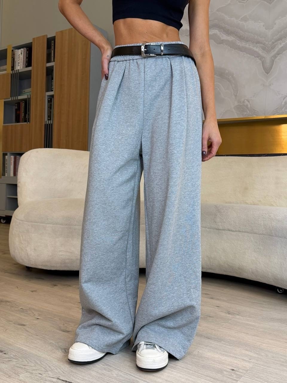 женские серые широкие брюки для спортивного костюма,широкие брюки,брюки палаццо,брюки спортивные,серые широкие брюки