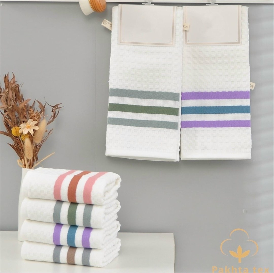 комплект вафельных полотенец,комплект полотенец,комплект вафельных кухонных полотенец,набор вафельных кухонных полотенец,кухонные полотенца karna вафельные sante 40на60см